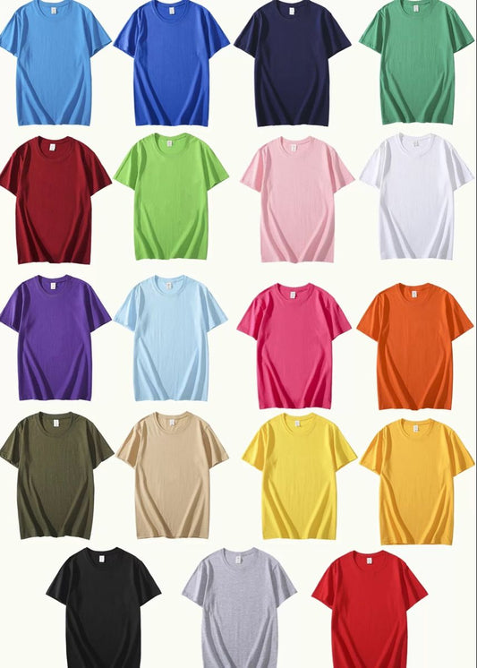 Cotton T-Shirt Samples Pack 15 Colors