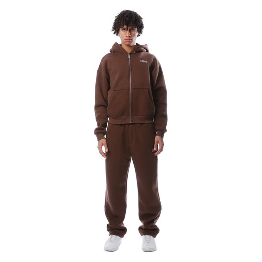 SWEATSUIT (ZIP-UP) BROWN