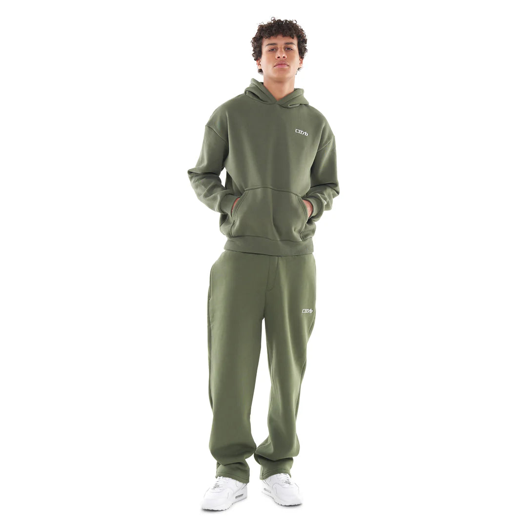OPEN LEG JOGGER BRONZE GREEN