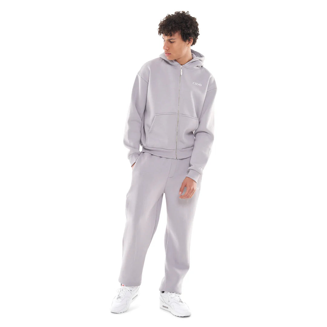 CUFFED JOGGER SILVER GREY