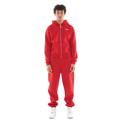 CUFFED JOGGER RED