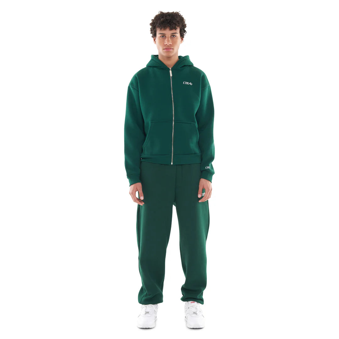 SWEATSUIT (ZIP-UP) DARK GREEN
