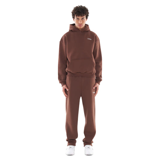 OPEN LEG JOGGER BROWN