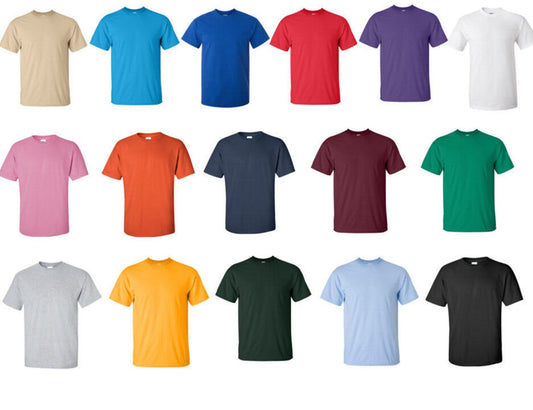 Cotton T-Shirt Samples Pack 16 Colors