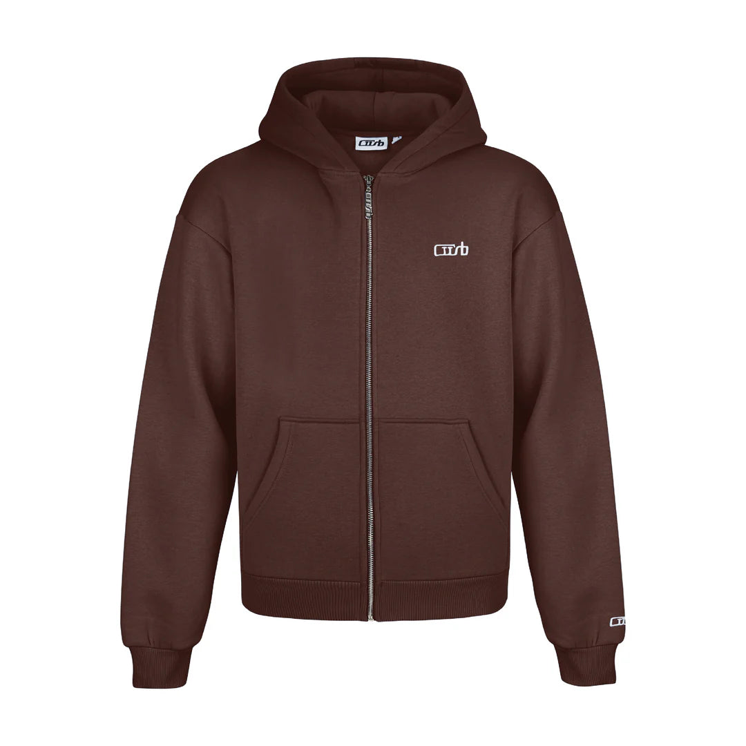 ZIP-UP BROWN