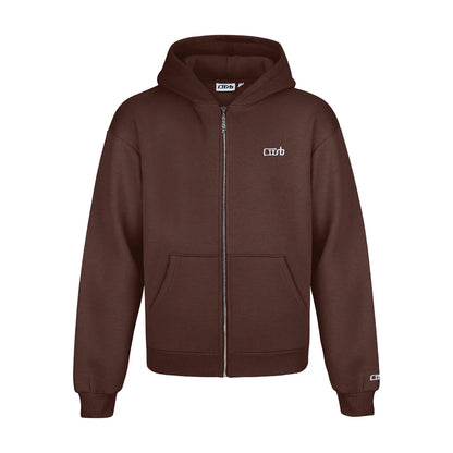 ZIP-UP BROWN