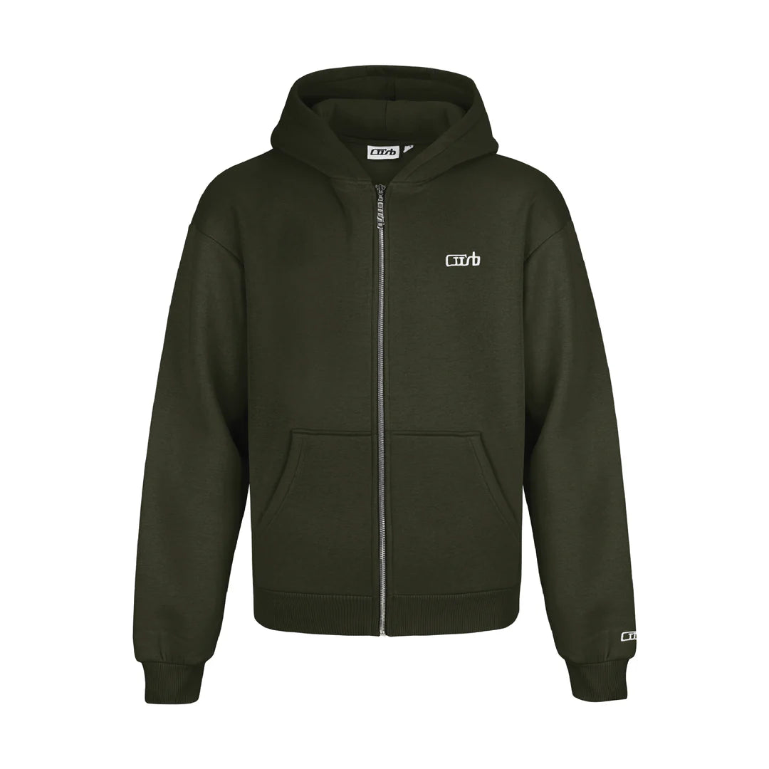 SWEATSUIT (ZIP-UP) DARK MOSS